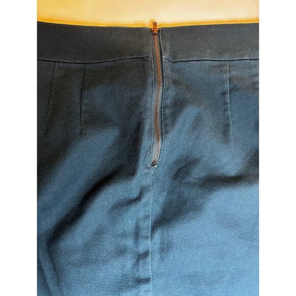 NEW Ann Taylor LOFT Minimalist Career Preppy Pencil Skirt Teal Zip unlined NWT - Picture 7 of 9